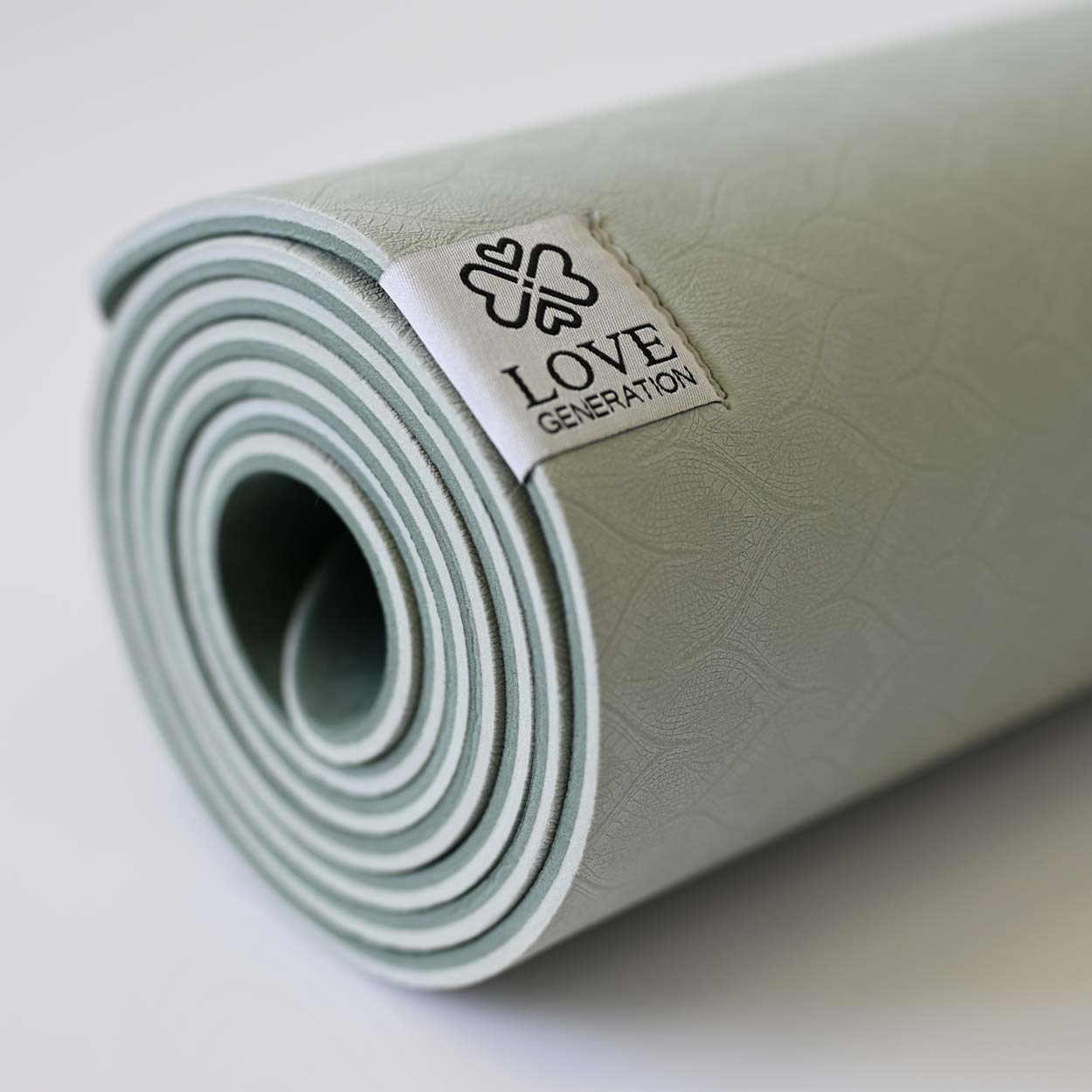 Yogamat superior TPE Eco 6 mm - Love Generation - sage