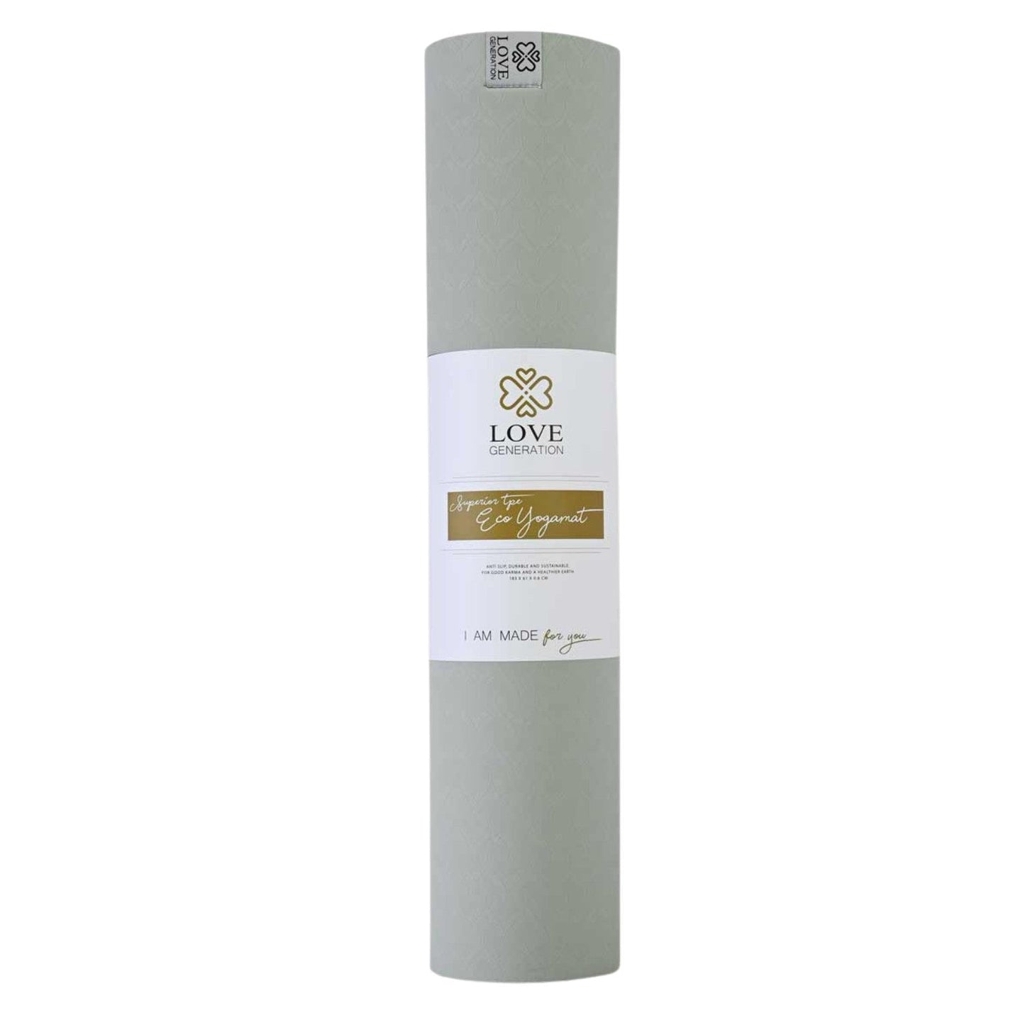 Yogamat superior TPE Eco 6 mm - Love Generation - sage