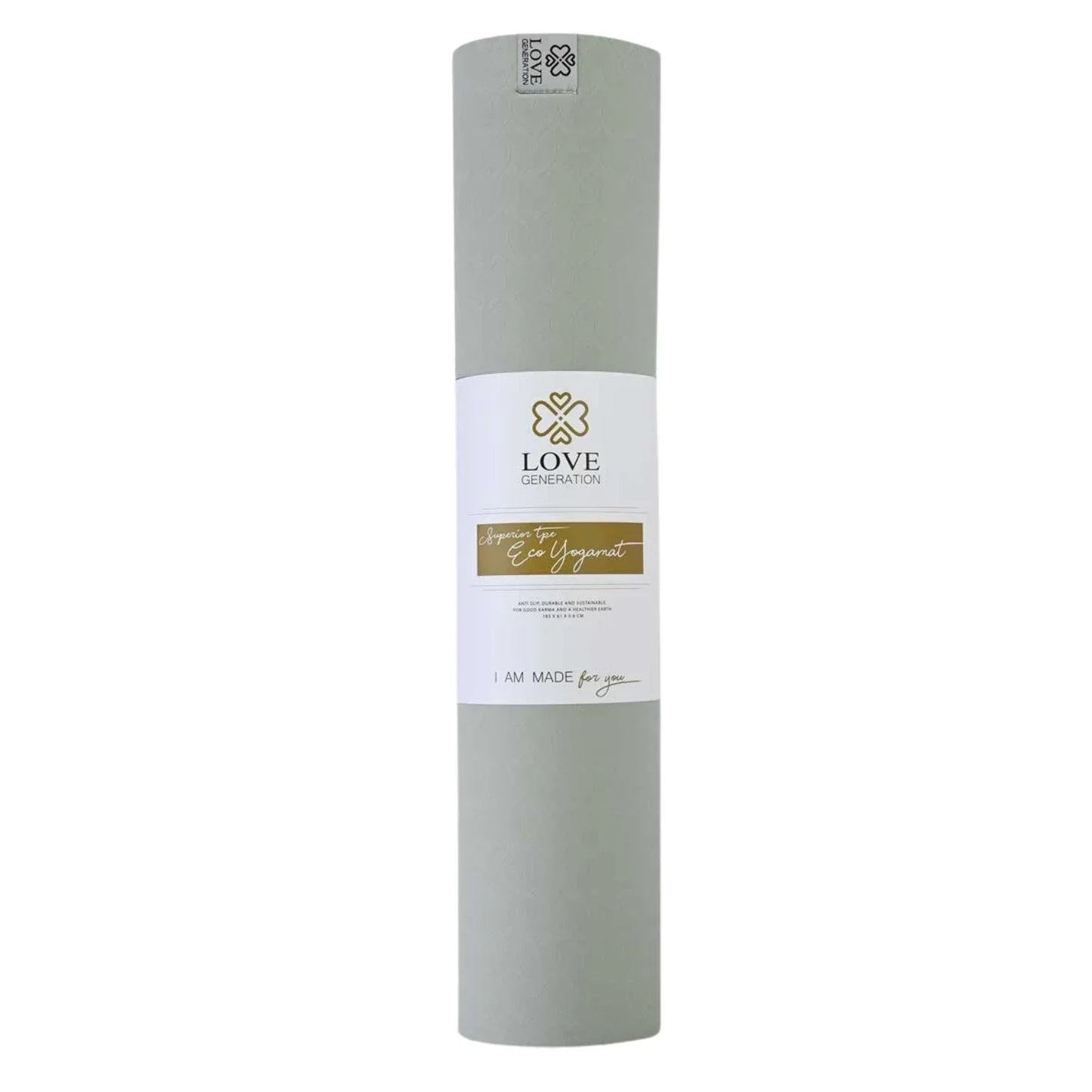 Yogamat superior TPE Eco 6 mm - Love Generation - sage