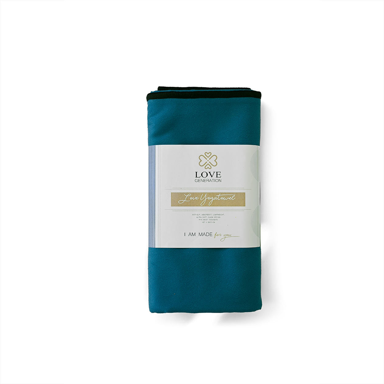 Yoga handdoek tweezijdig - Love Generation - blue / black