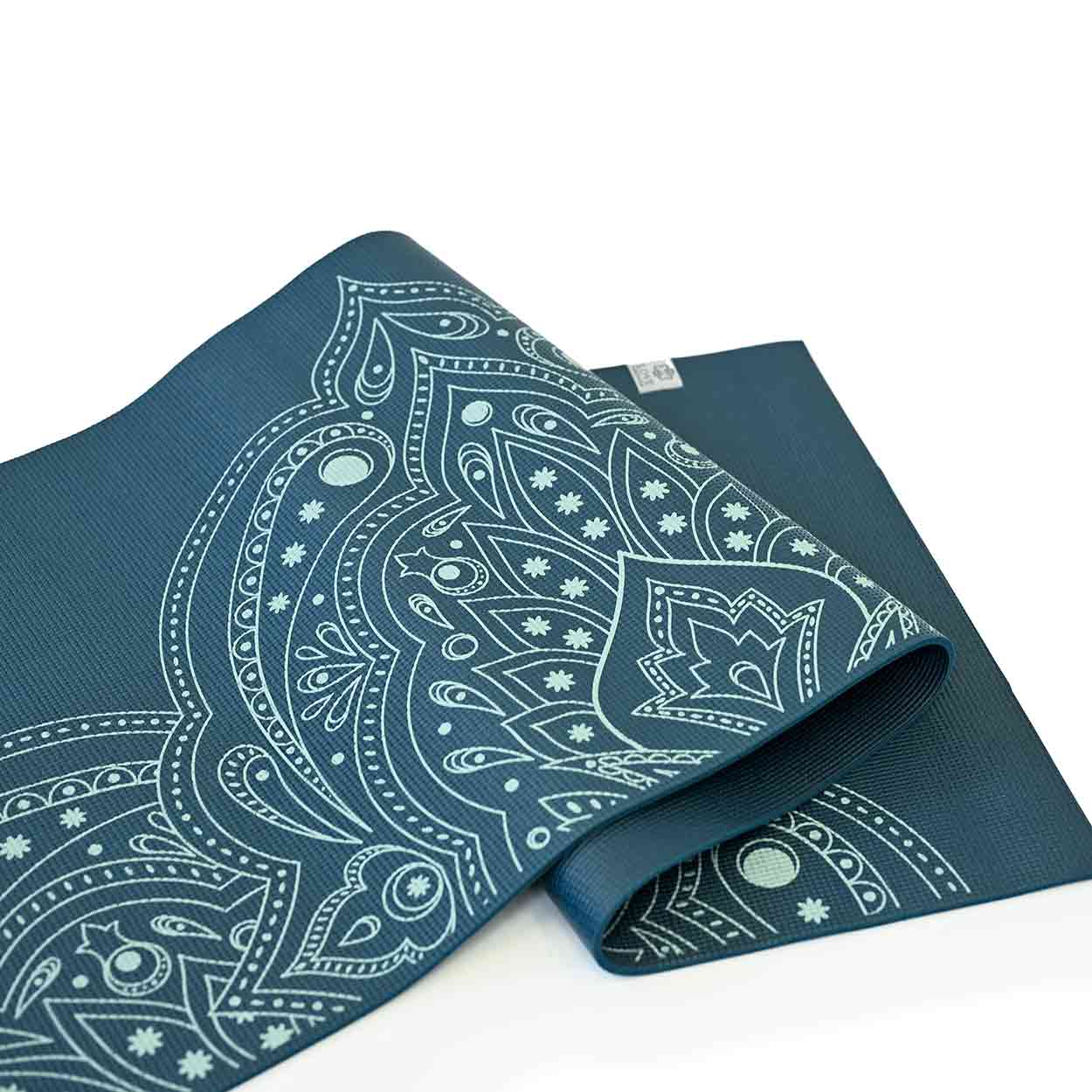 Yogamat Mystical print extra dik 6 mm - Love Generation - donkerblauw