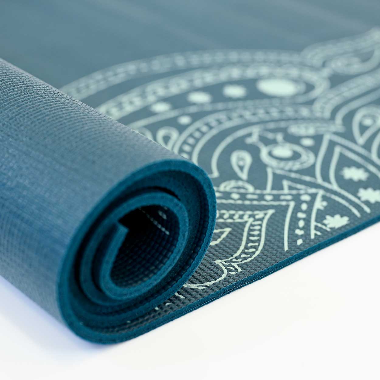 Yogamat Mystical print extra dik 6 mm - Love Generation - donkerblauw