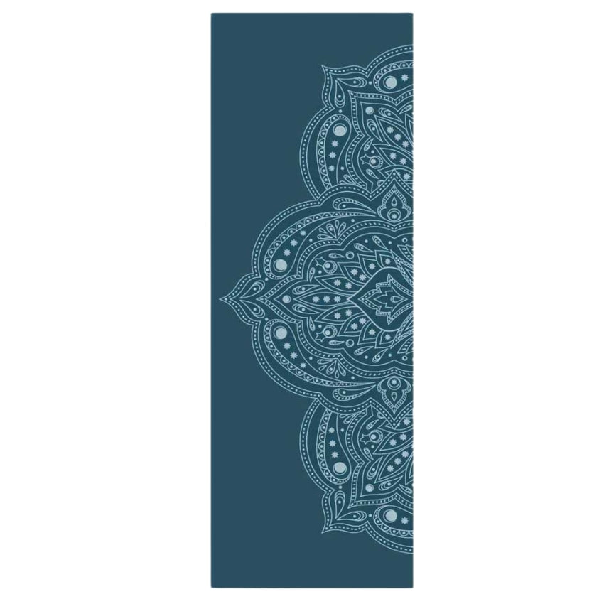 Yogamat Mystical print extra dik 6 mm - Love Generation - donkerblauw