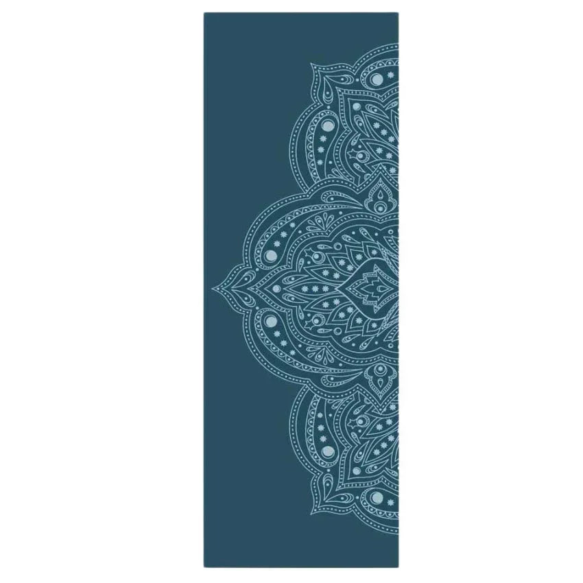 Yogamat Mystical print extra dik 6 mm - Love Generation - donkerblauw