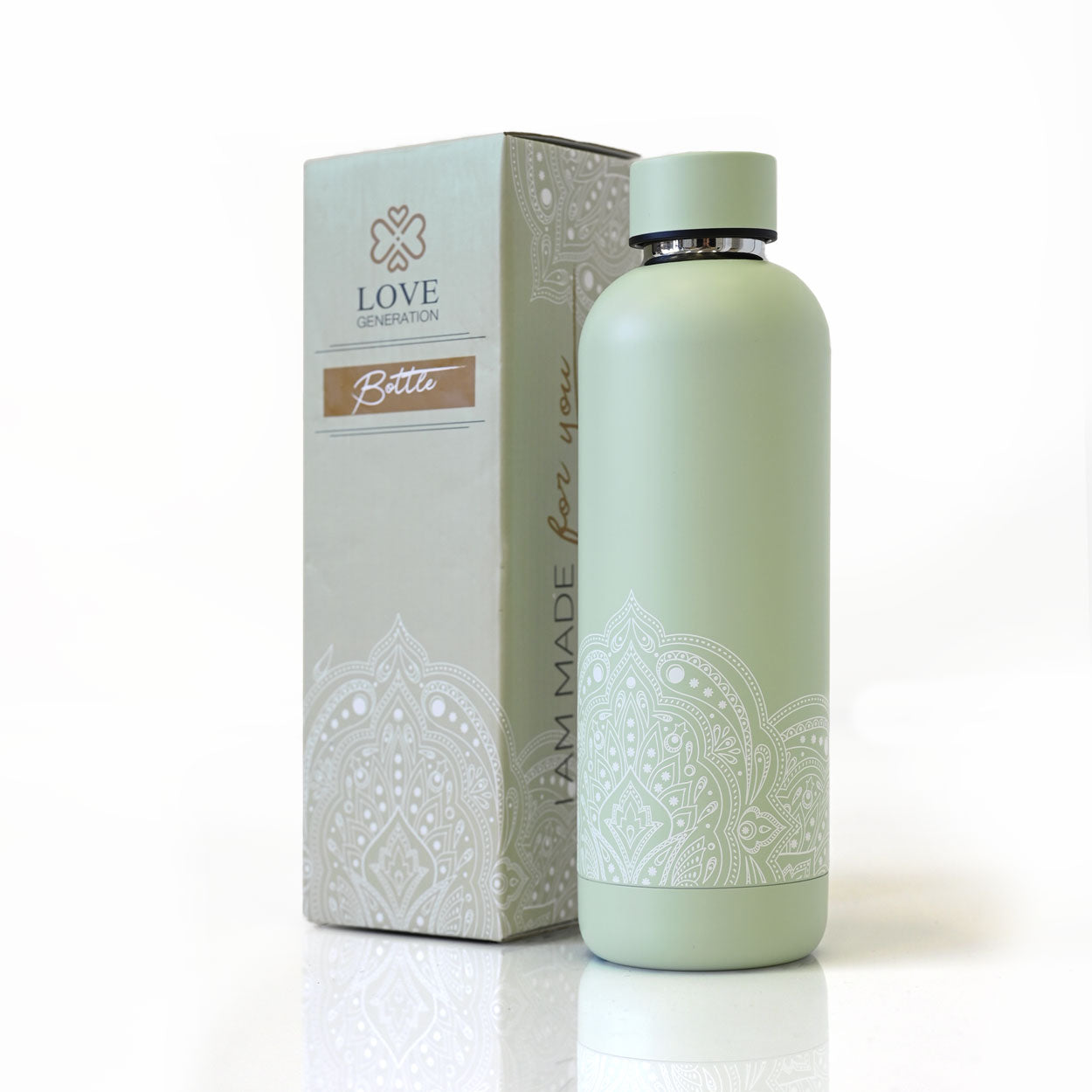 Waterfles thermos 500 ml mystical - Love Generation - sage