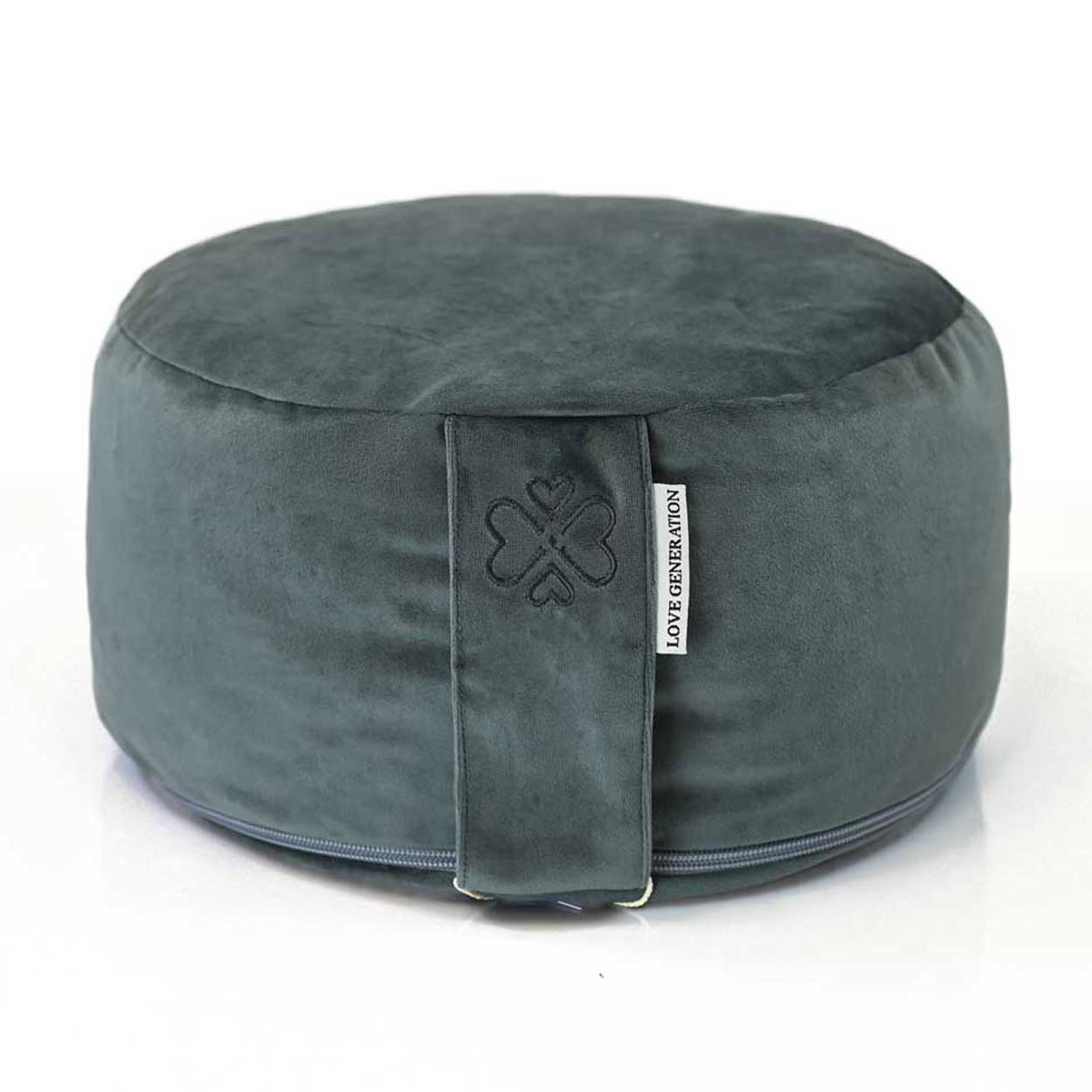 Meditatiekussen rond velvet - Love Generation - bohemian blue
