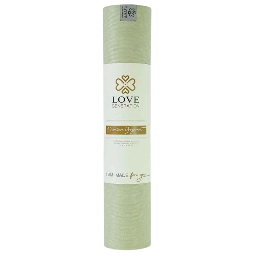 Yogamat premium 6 mm - Love Generation - sage