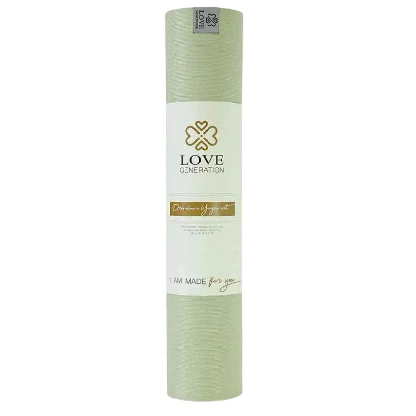 Yogamat premium 6 mm - Love Generation - sage