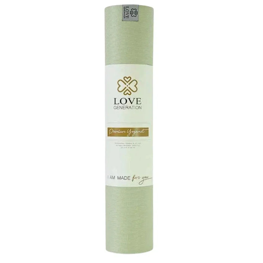Yogamat premium 6 mm - Love Generation - sage