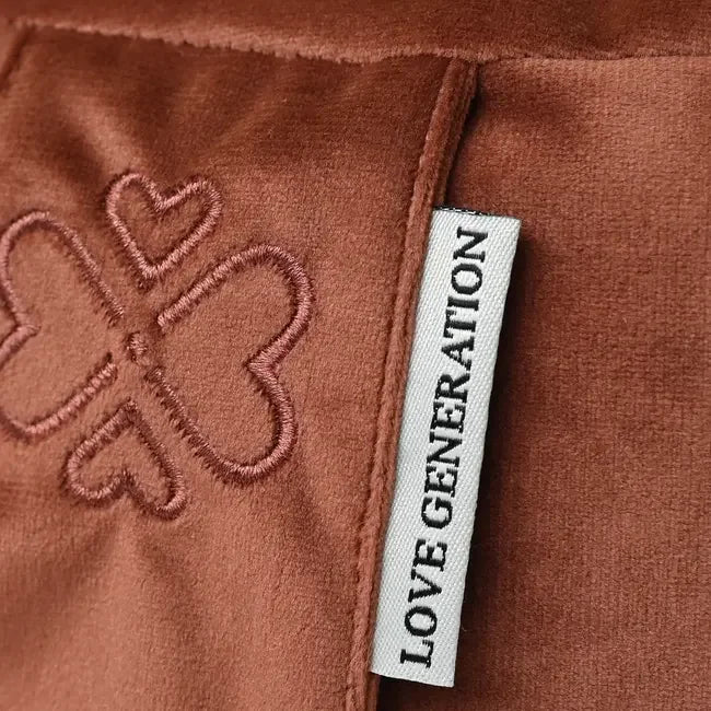 Meditatiekussen rond velvet - Love Generation - earth - The Mindfulshop