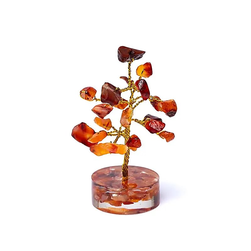 Edelsteenboom carneool - Mindfulshop - oranje