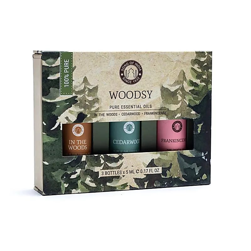 Etherische olie aromatherapie set woodsy - Song of India