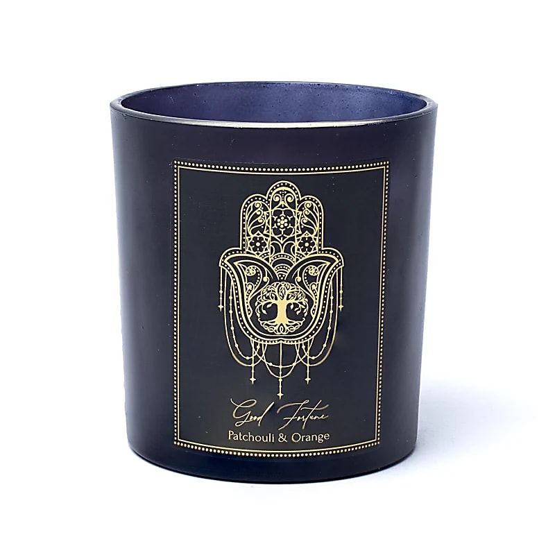 Manifestatiekaars good fortune in glas - Song of India
