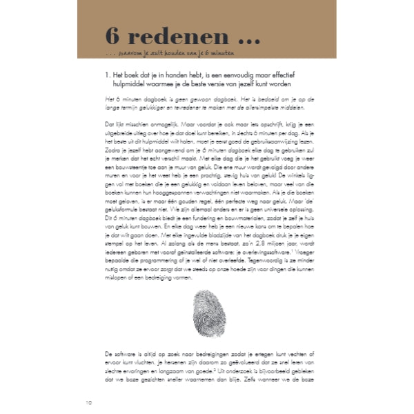 Het 6 minuten dagboek - lichtblauw