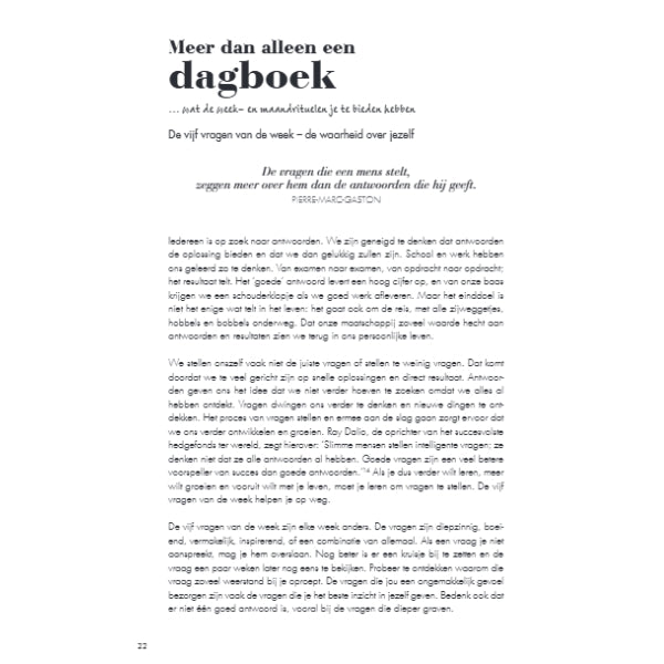 Het 6 minuten dagboek - lichtblauw
