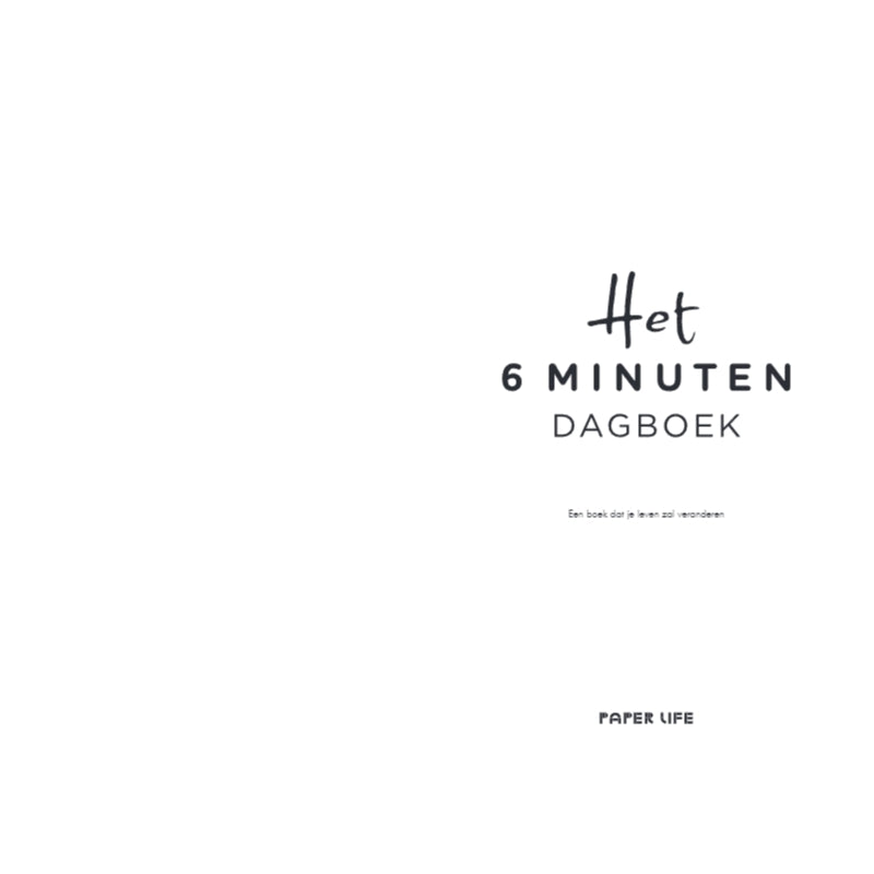 Het 6 minuten dagboek - regenboog
