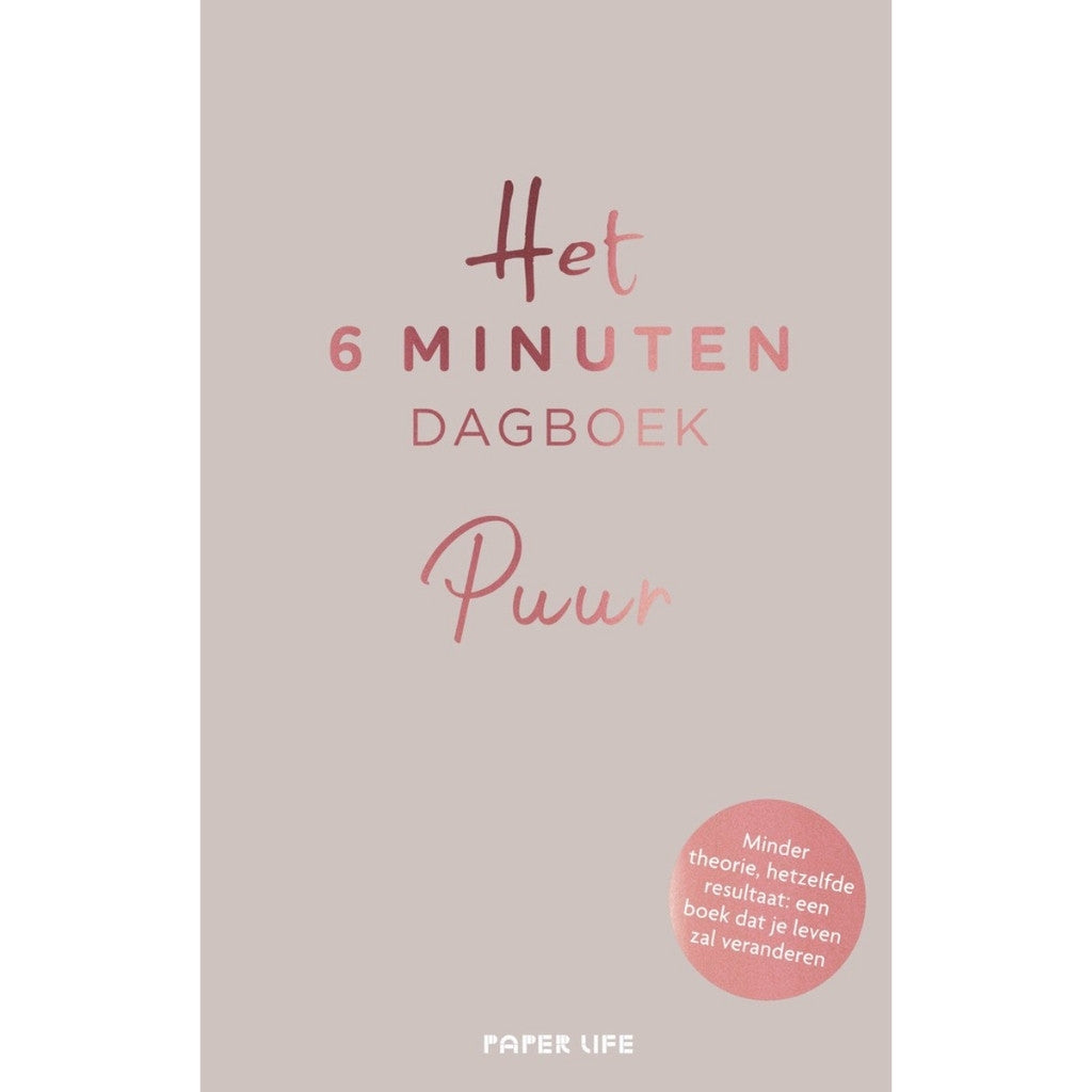 Het 6 minuten dagboek Puur - grijs