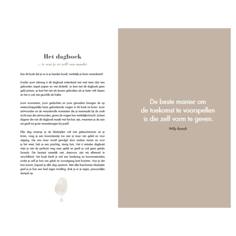 Het 6 minuten dagboek Puur - grijs