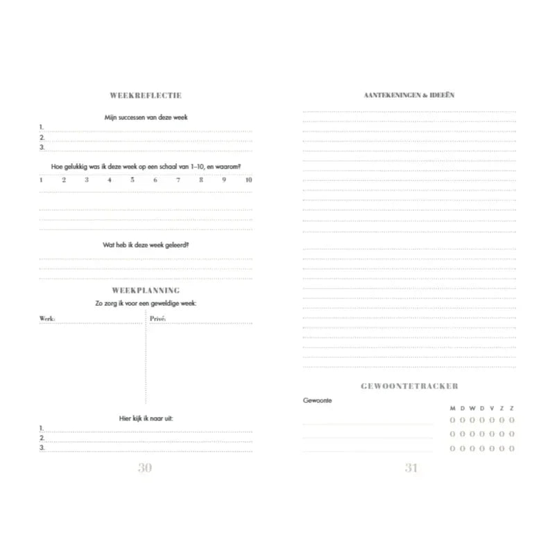 Het 6 minuten dagboek Puur - grijs