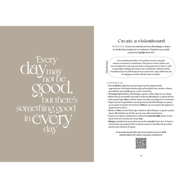 A year of Joy - planner