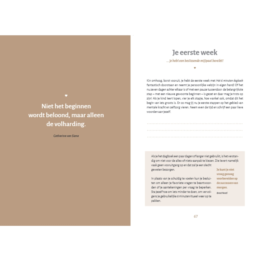 Het 6 minuten dagboek voor moeders