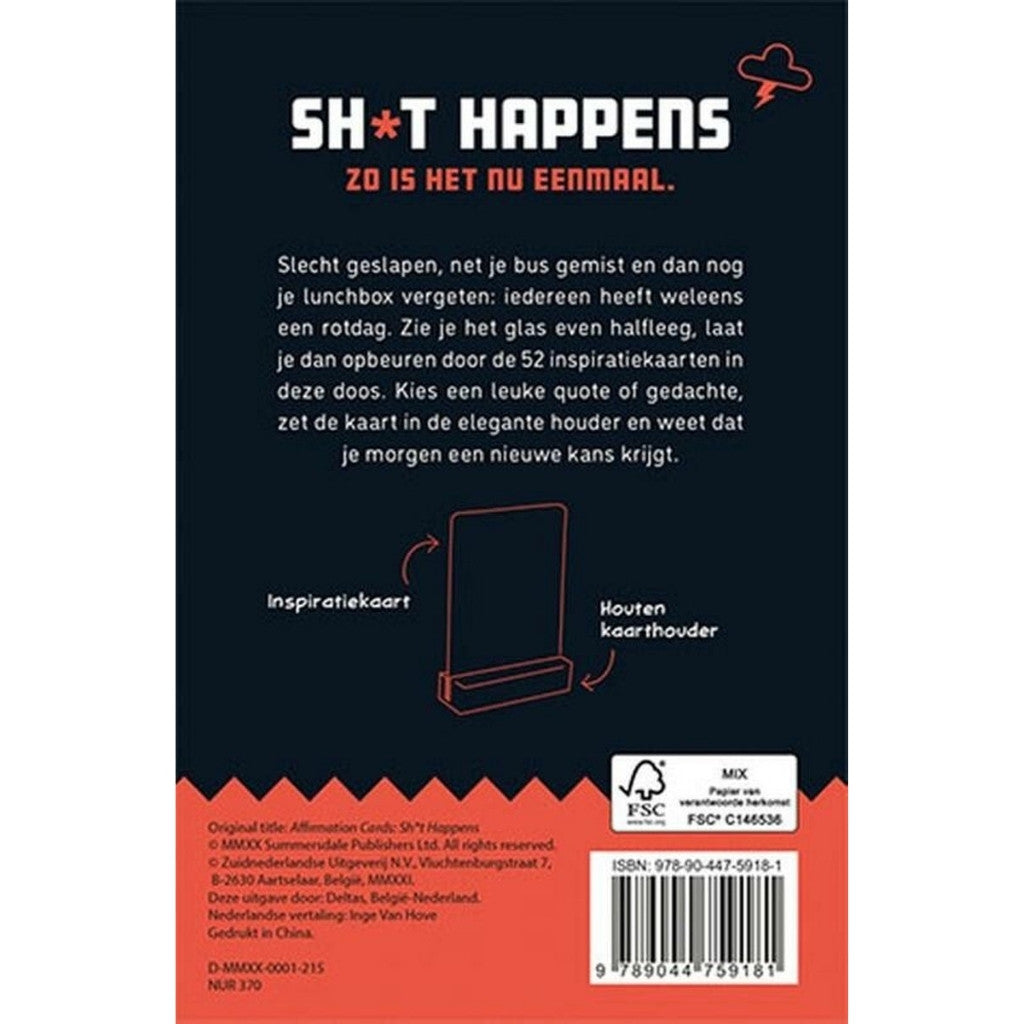 Shit happens inspiratiekaarten