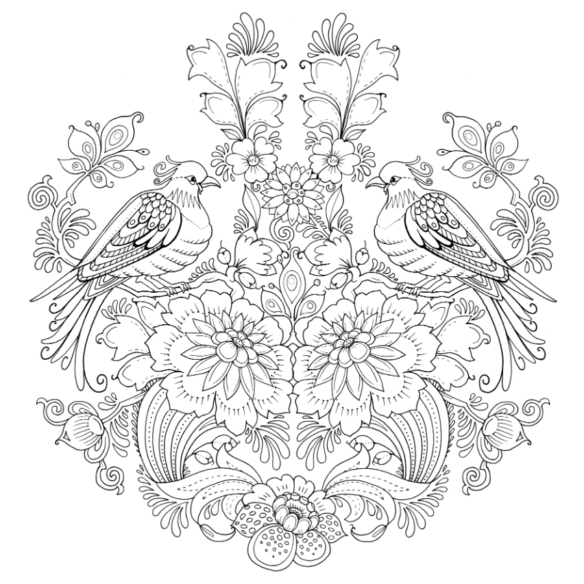 Kleurboek natuur mandala's