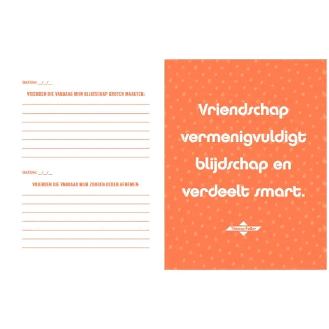 Doe elke dag iets waar je blij van wordt - journal