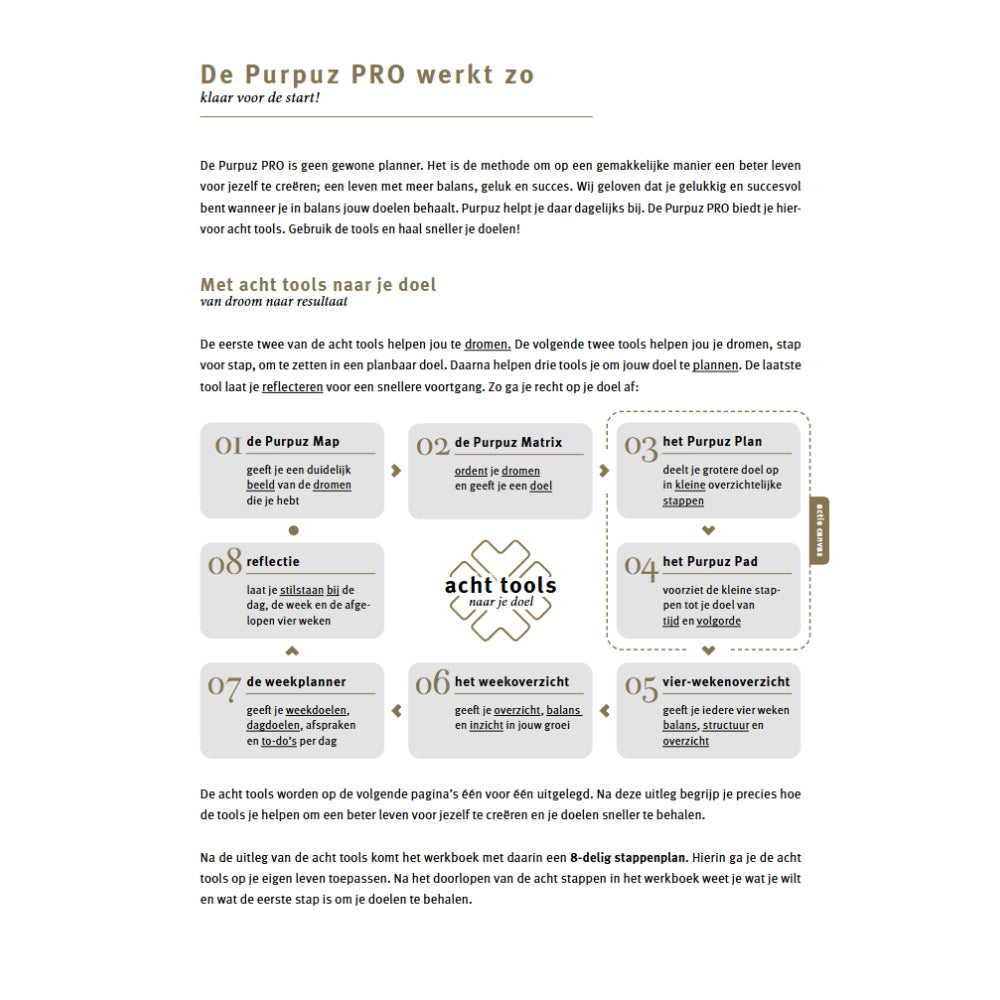 Purpuz Planner PRO (ongedateerd) - baby pink