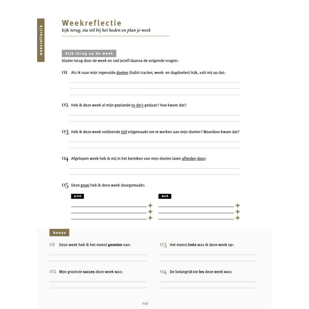 Purpuz Planner PRO (ongedateerd) - morning green