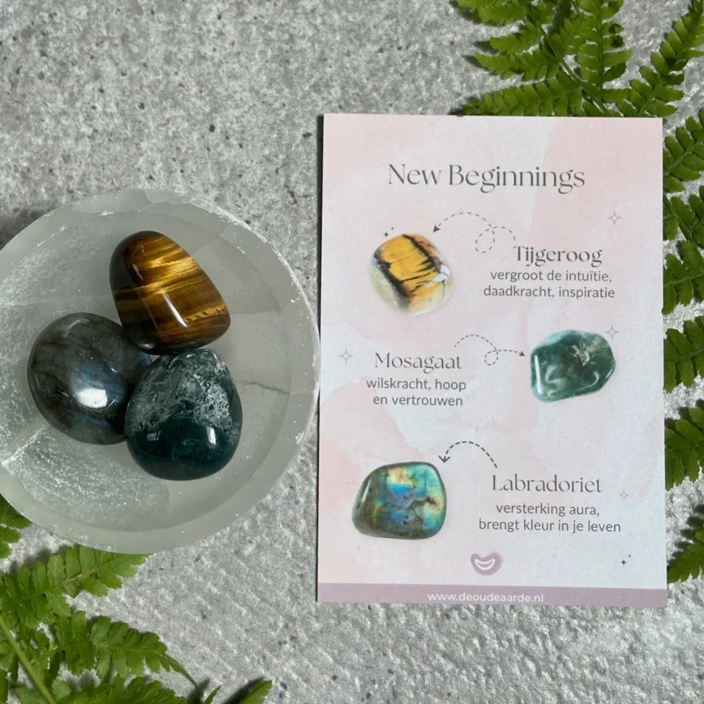 Edelstenen set new beginnings - DOA - The Mindfulshop