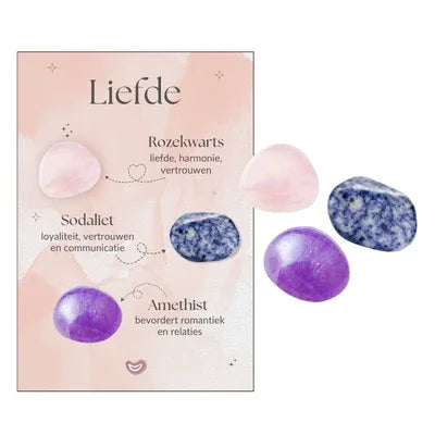 Edelstenen set liefde - DOA - The Mindfulshop