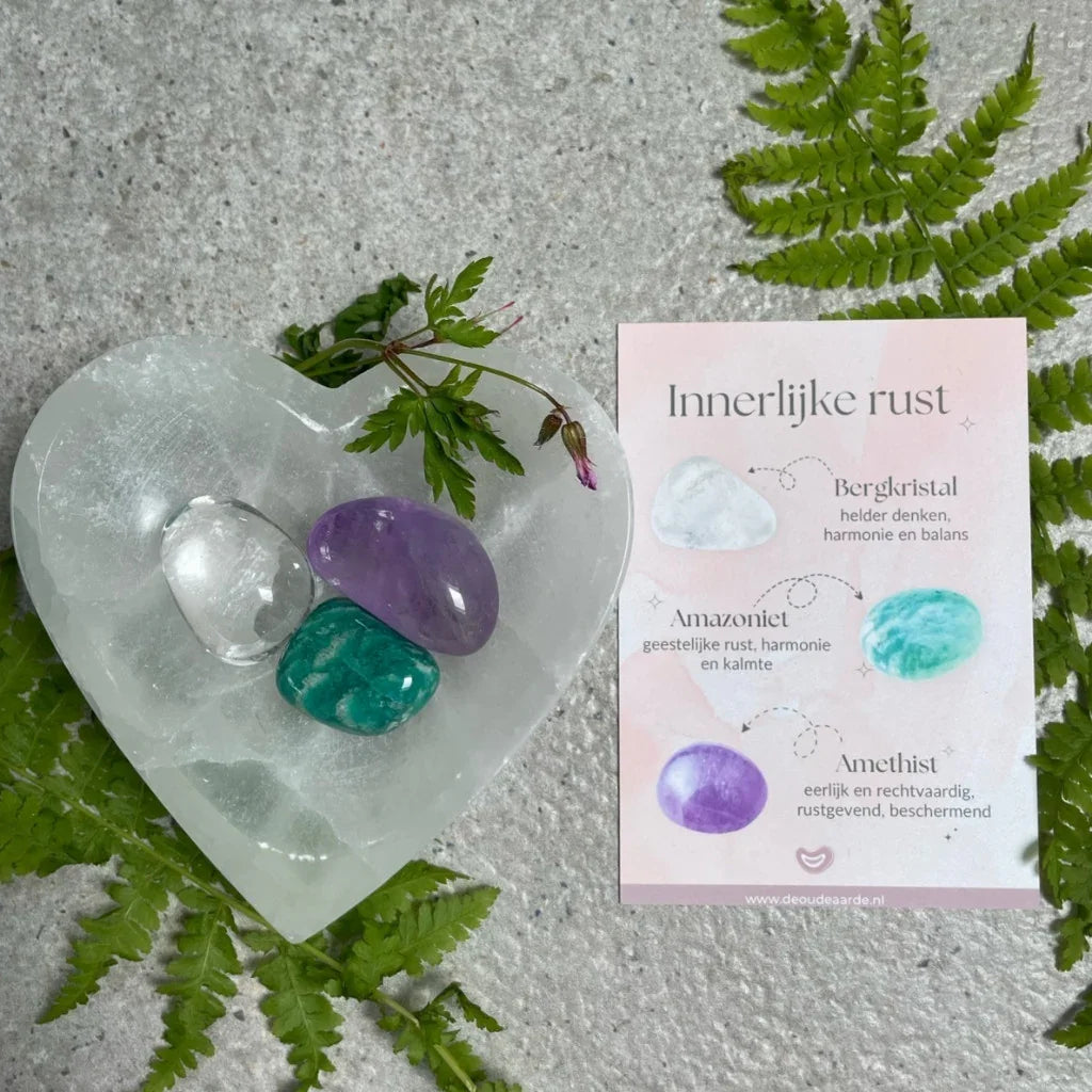 Edelstenen set innerlijke rust - DOA - The Mindfulshop