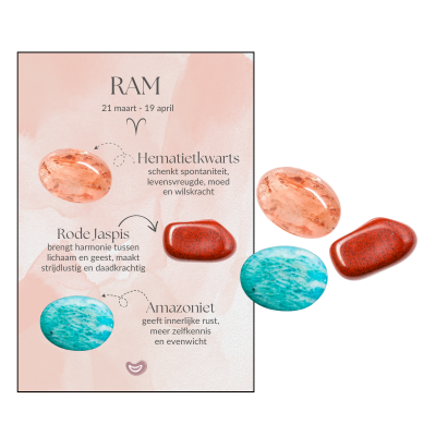 Edelstenen sterrenbeeld zakje ram - DOA