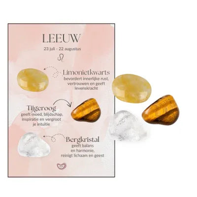 Edelstenen sterrenbeeld zakje leeuw - DOA - The Mindfulshop