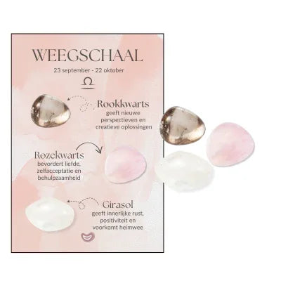 Edelstenen sterrenbeeld zakje weegschaal - DOA - The Mindfulshop