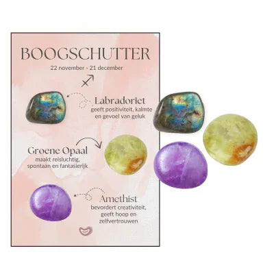 Edelstenen sterrenbeeld zakje boogschutter - DOA - The Mindfulshop