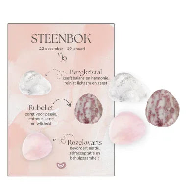 Edelstenen sterrenbeeld zakje steenbok - DOA - The Mindfulshop