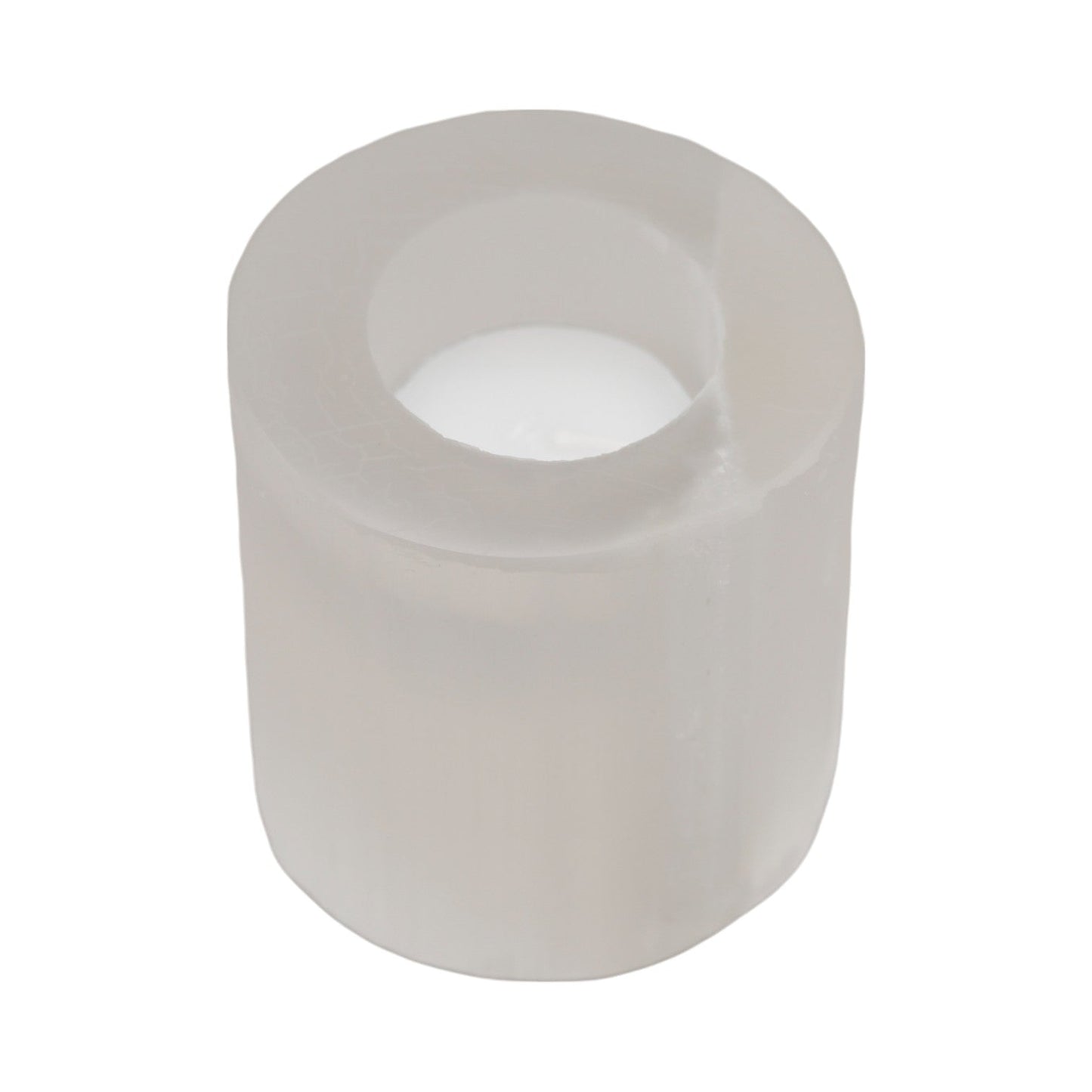 Waxinelichthouder seleniet 8cm - DOA