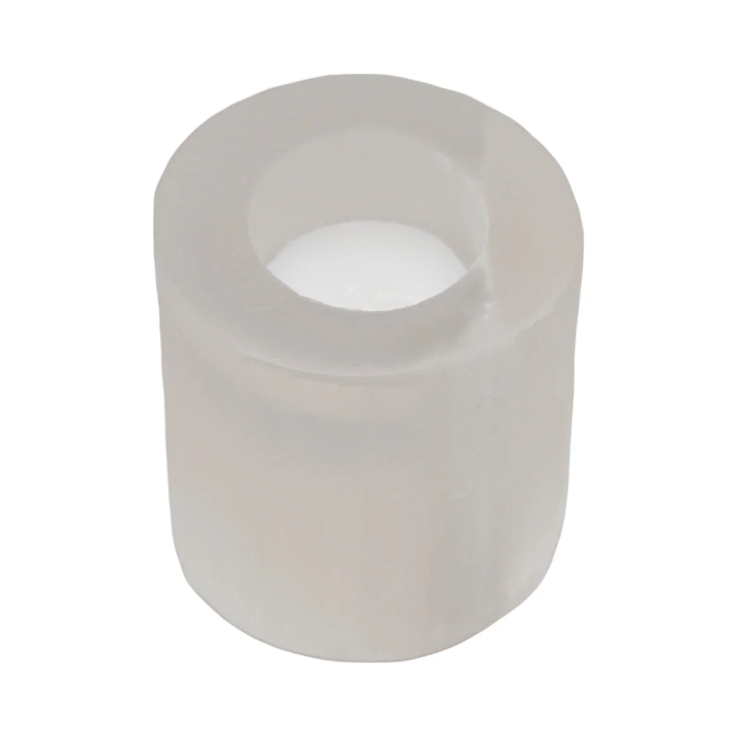 Waxinelichthouder seleniet 8cm - DOA
