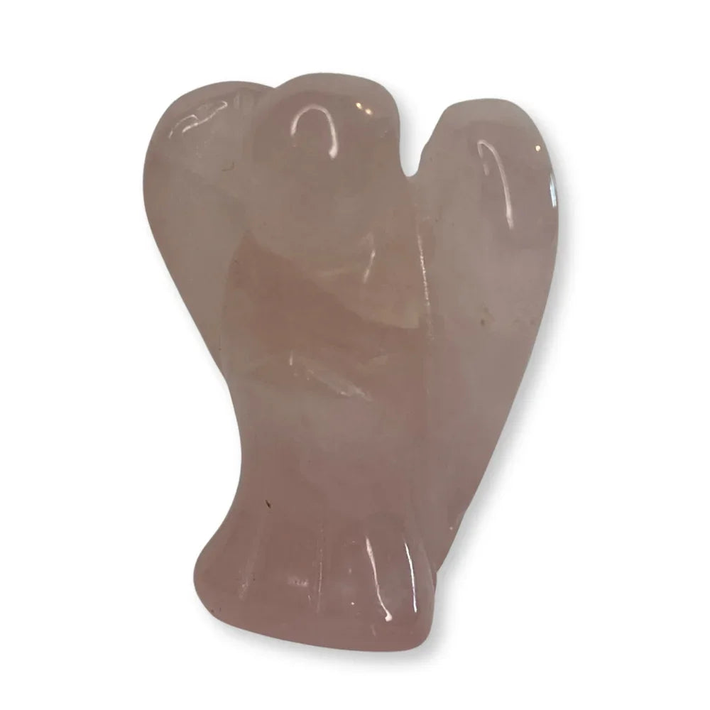 Edelsteen engel rozenkwarts - 2,5 cm - The Mindfulshop