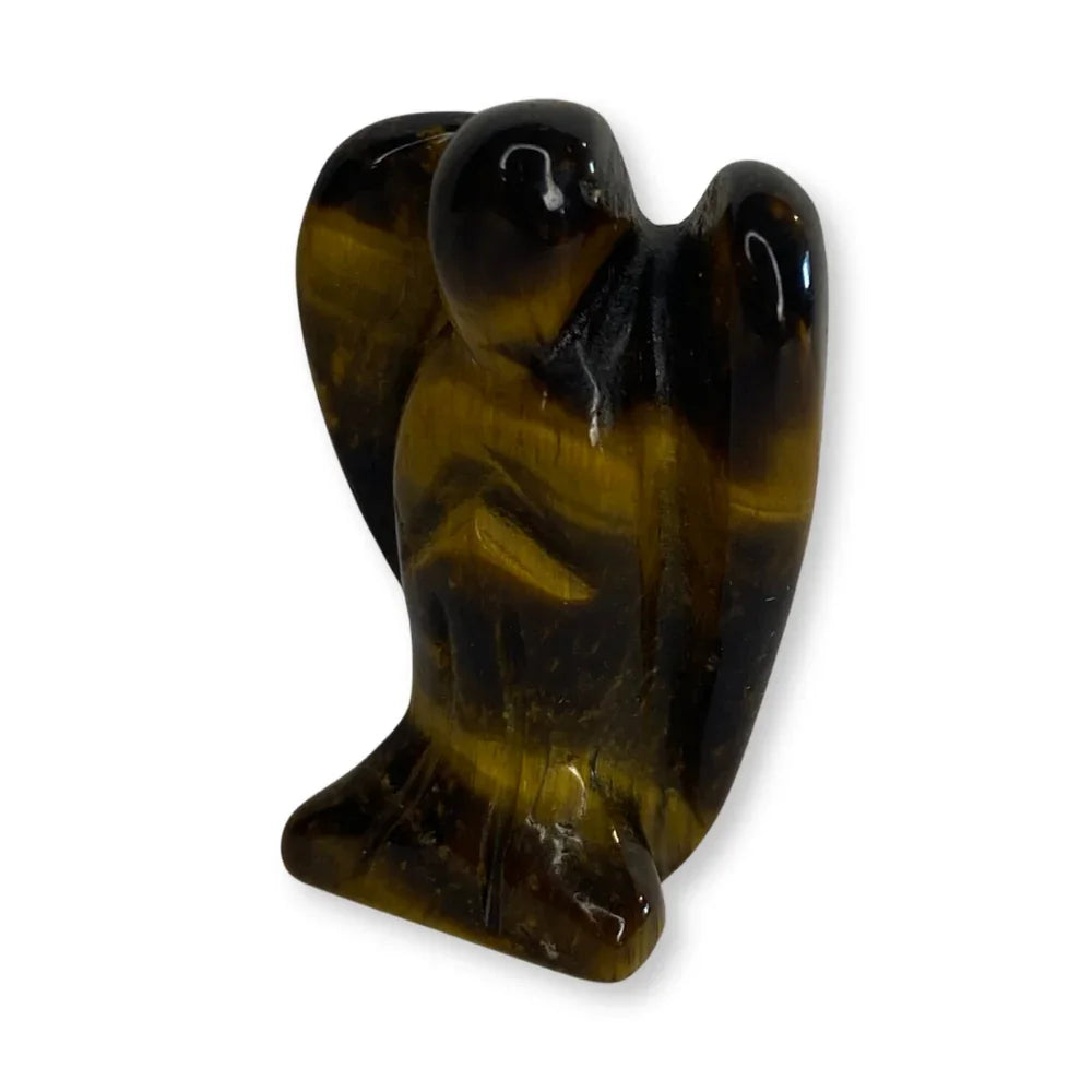 Edelsteen engel tijgeroog - 2,5 cm - The Mindfulshop
