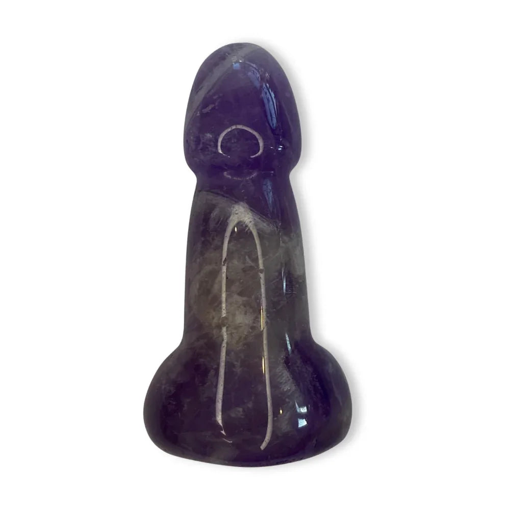 Edelsteen fallus amethist - 5 cm - The Mindfulshop