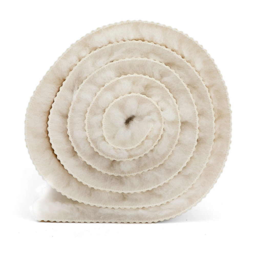 Wollen yogamat scheerwol extra groot - 200 x 75 cm - Bodhi Surya - naturel