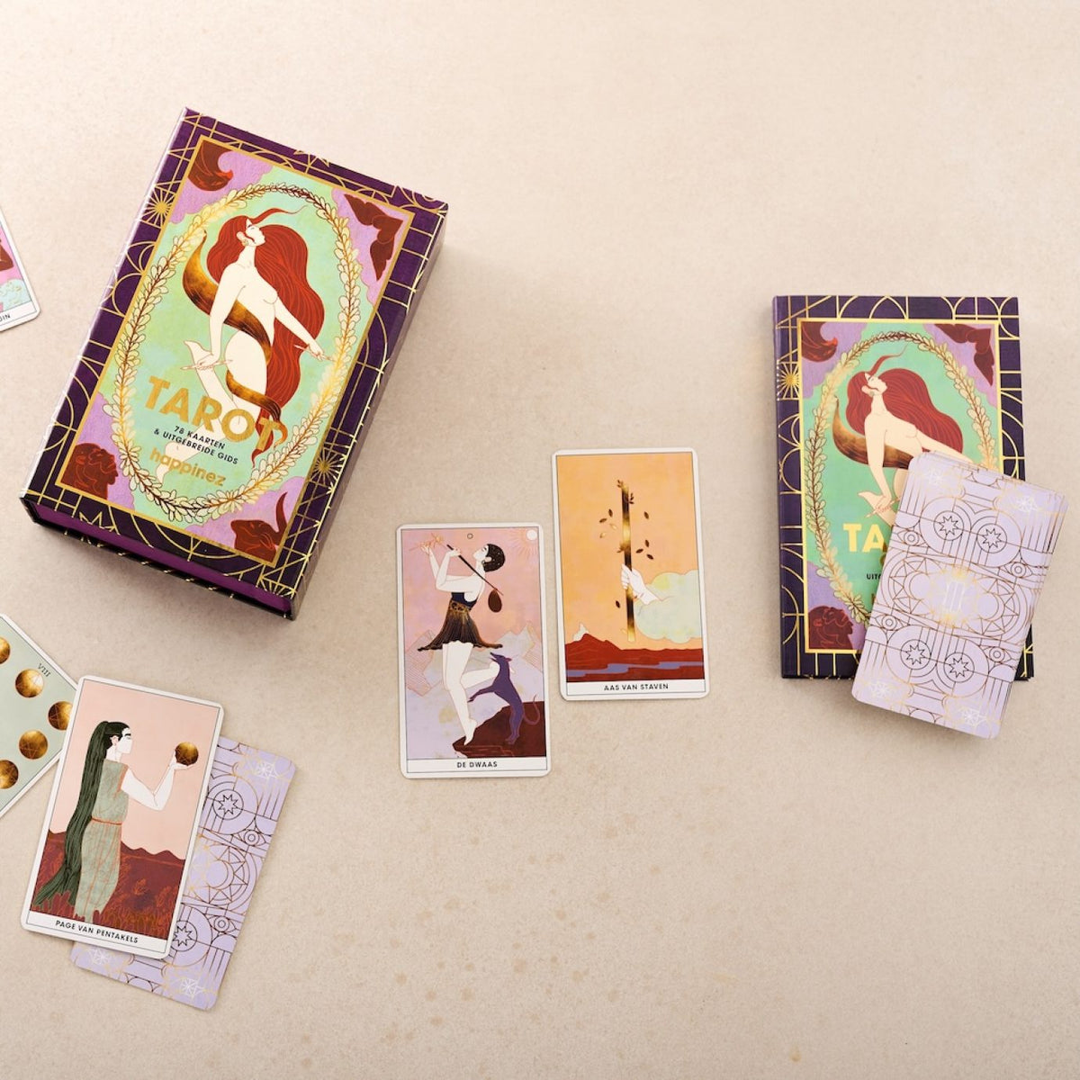 Happinez Tarot kaarten deck inclusief begeleidende gids