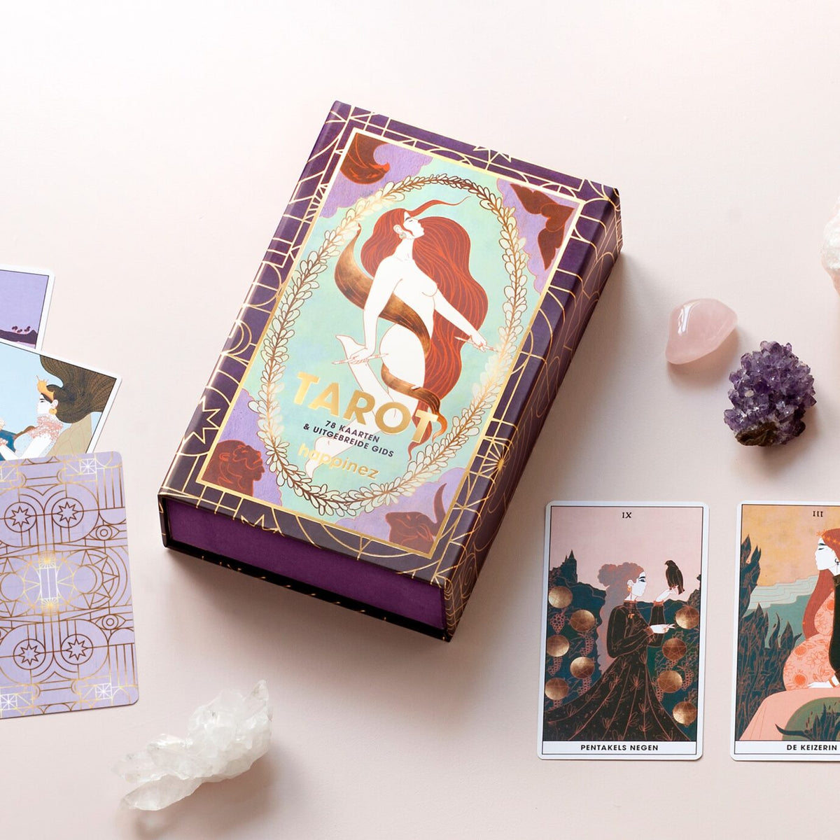 Happinez Tarot kaarten deck inclusief begeleidende gids