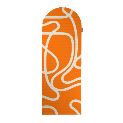 Exercise mat Archy 8 mm - Hercule Studio - bari print orange pop