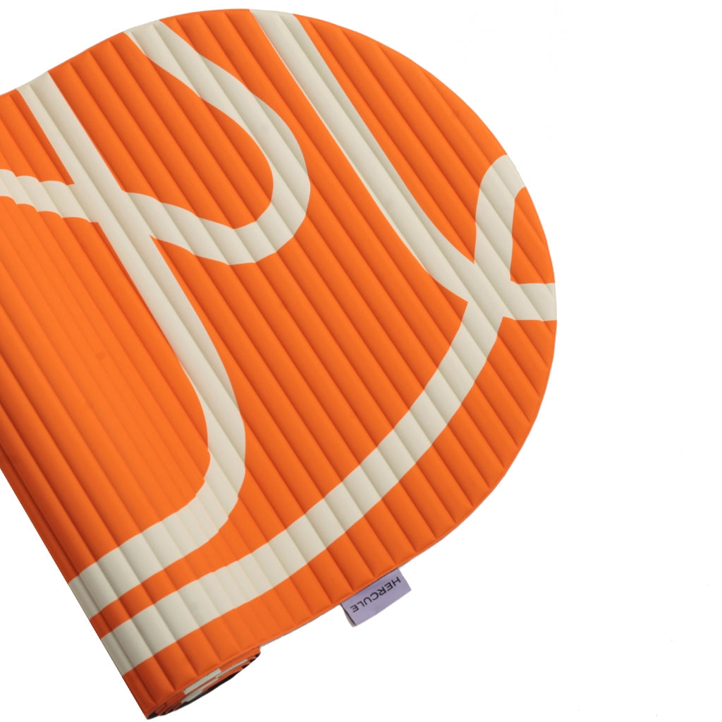 Exercise mat Archy 8 mm - Hercule Studio - bari print orange pop