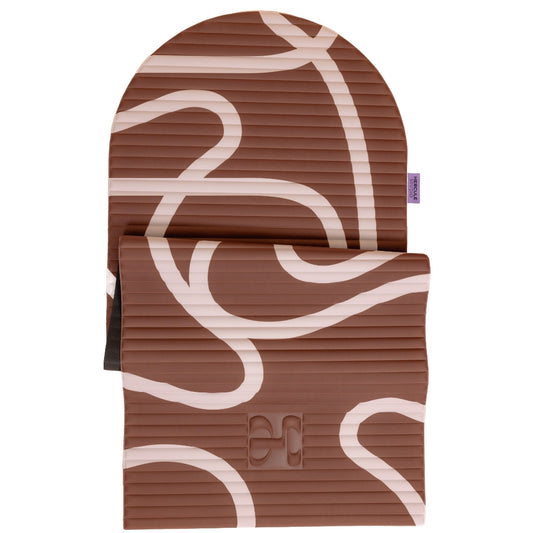 Exercise mat Archy 8 mm - Hercule Studio - bari choco print
