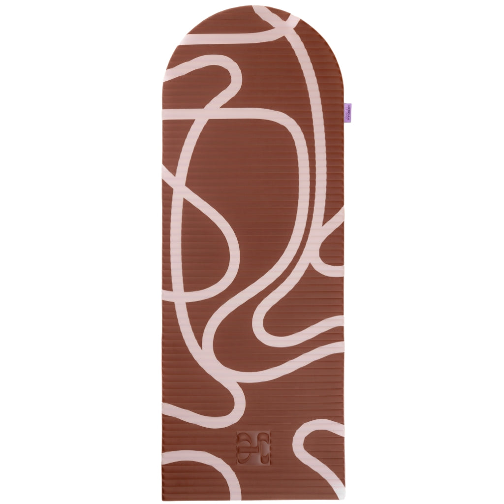 Exercise mat Archy 8 mm - Hercule Studio - bari choco print